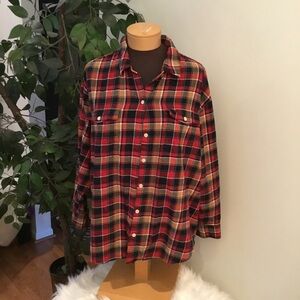 Old Navy Woman’s XL aaa the Boyfriend Shirt multi colored flannel oversi…